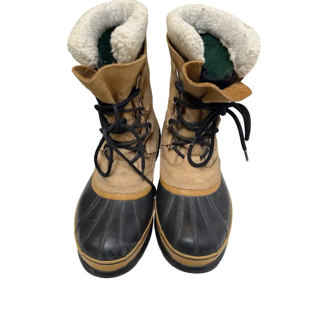 Sorel Waterproof Caribou II Men’s Winter Boots Sz 9 - Picture 3 of 9